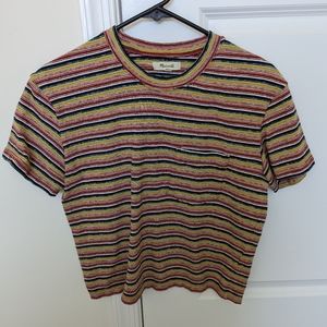Madewell Women's Boxy Crop Stripe Tee
